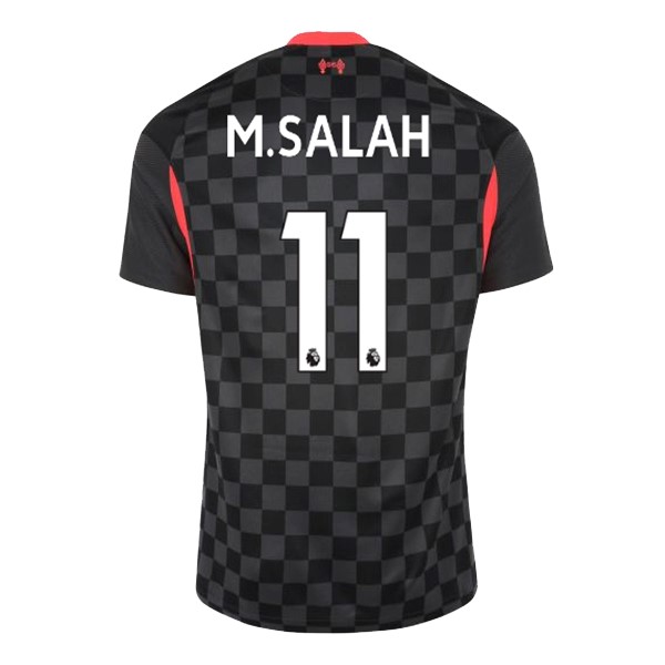 Trikot Liverpool NO.11 M.Salah Ausweich 2020-21 Schwarz Fussballtrikots Günstig